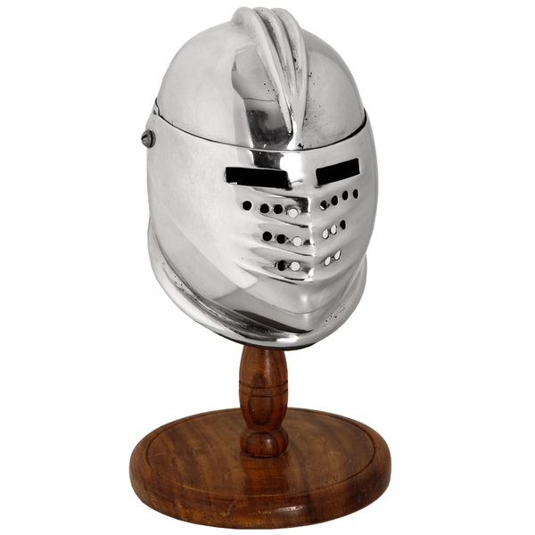Miniature Maximilian helmet and stand